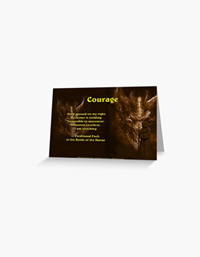 Courage Greeting Card