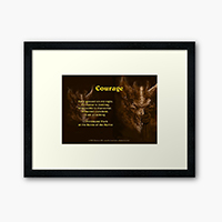 Courage Framed Art Print