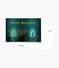 Irish Blessing Birthday Postcard