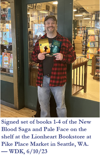 My Books on the Shelf at the Lionheart Bookstore